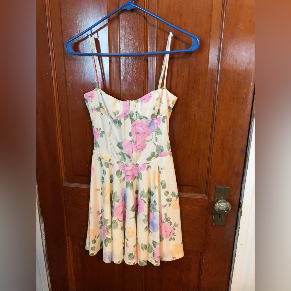 Zara floral mini-dress